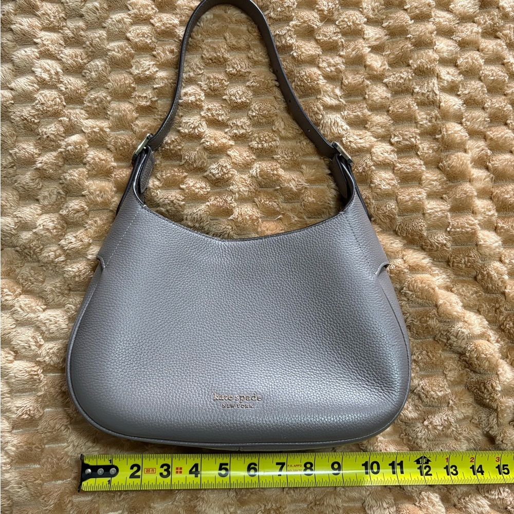 Kate Spade Pebbled Leather Shoulder Bag in taupe